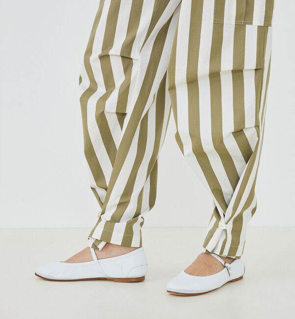 GALERIE VIE「パラソルストライプ フィールドパンツ」|カーゴ|