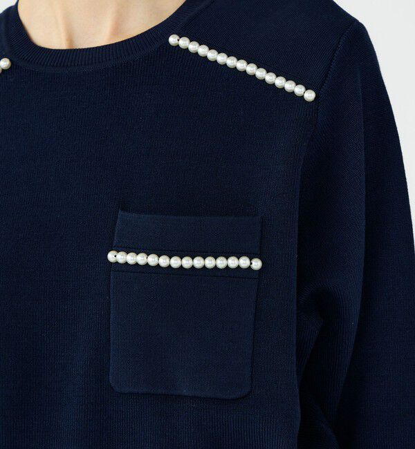 Ballsey「パールコンビ ポケットプルオーバー」|ニット・セーター|