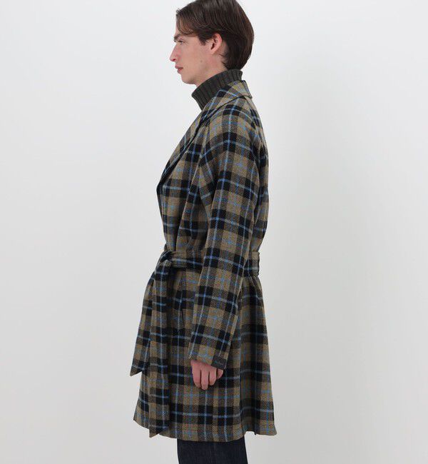 TOMORROWLAND BUYING WEAR「ERRICO FORMICOLA ウールチェック ボタンレスベルテッドコート」|その他|