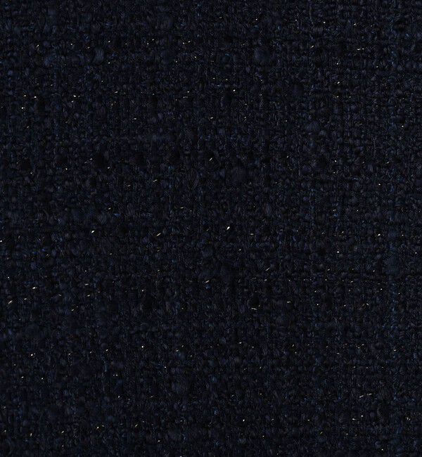 Ballsey「ラメブッチャーツイード セミダブルクルーネックジャケット」|ノーカラージャケット|