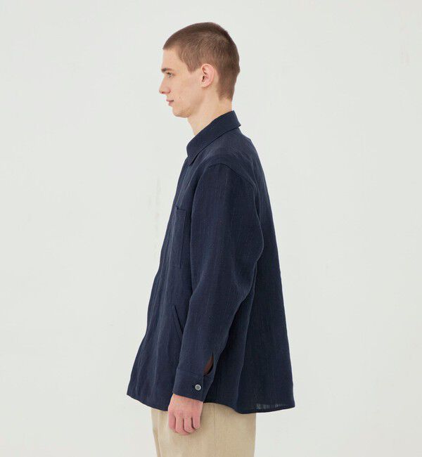 GALERIE VIE「マリンカナパストライプ ジップアップシャツブルゾン」|ブルゾン・スタジャン|