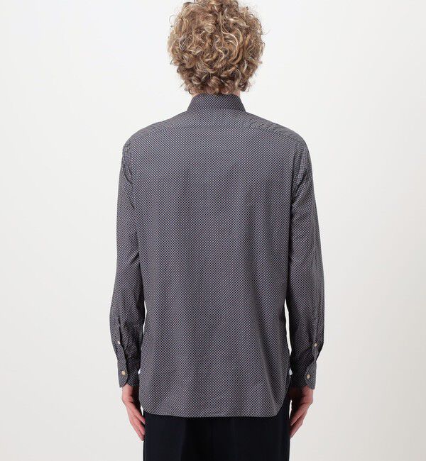 TOMORROWLAND MENS「【別注】LUIGI BORRELLI GABLE コットンプリント ボタンダウンシャツ」|シャツ・ブラウス|