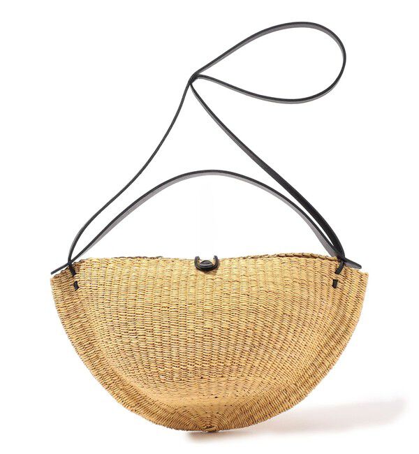 TOMORROWLAND GOODS「INES BRESSAND MEDIUM WALNUT ショルダーバッグ」|かごバッグ|