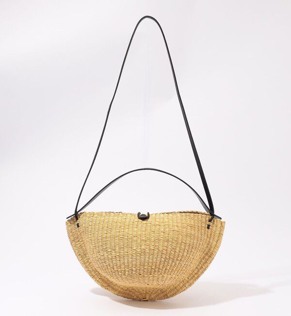 TOMORROWLAND GOODS「INES BRESSAND MEDIUM WALNUT ショルダーバッグ」|かごバッグ|