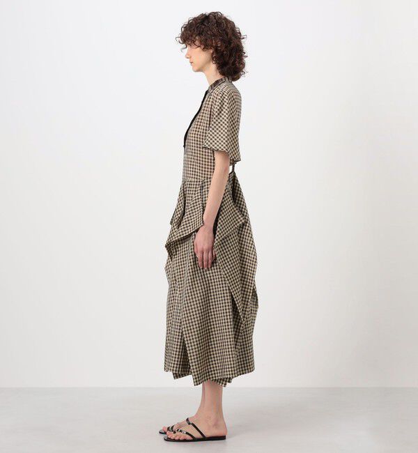 TOMORROWLAND BUYING WEAR「TELMA Square チェック ワンピース」|ワンピース|