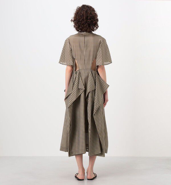 TOMORROWLAND BUYING WEAR「TELMA Square チェック ワンピース」|ワンピース|