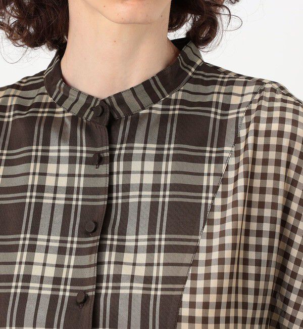 TOMORROWLAND BUYING WEAR「TELMA Square チェック ワンピース」|ワンピース|