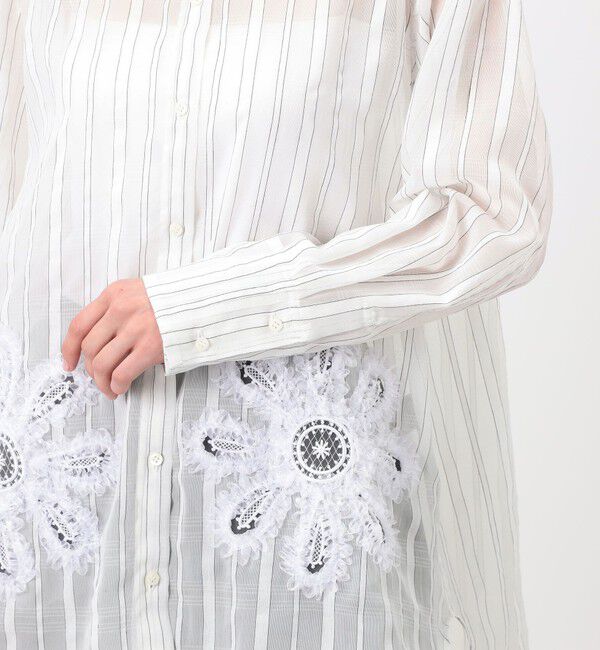 TOMORROWLAND BUYING WEAR「TELMA Sun Flower Stripe ブラウス」|シャツ・ブラウス|