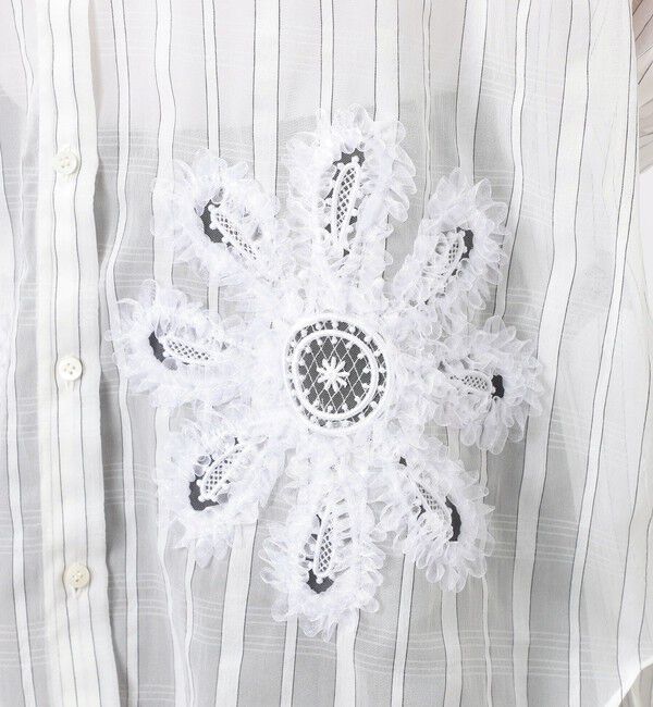 TOMORROWLAND BUYING WEAR「TELMA Sun Flower Stripe ブラウス」|シャツ・ブラウス|