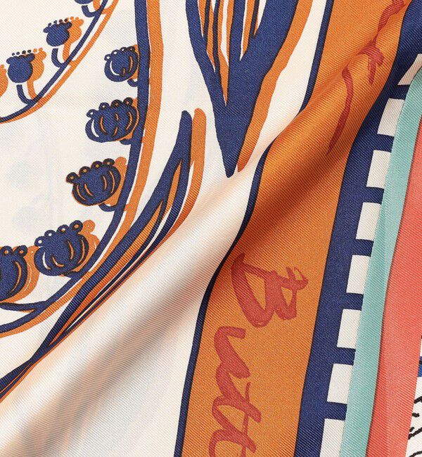 TOMORROWLAND GOODS「manipuri FLORA シルクスカーフ」|バンダナ・スカーフ|