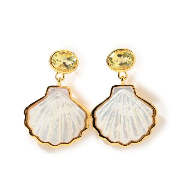 TOMORROWLAND GOODS「Lizzie Fortunato LUNA SHELL ピアス」|ピアス|