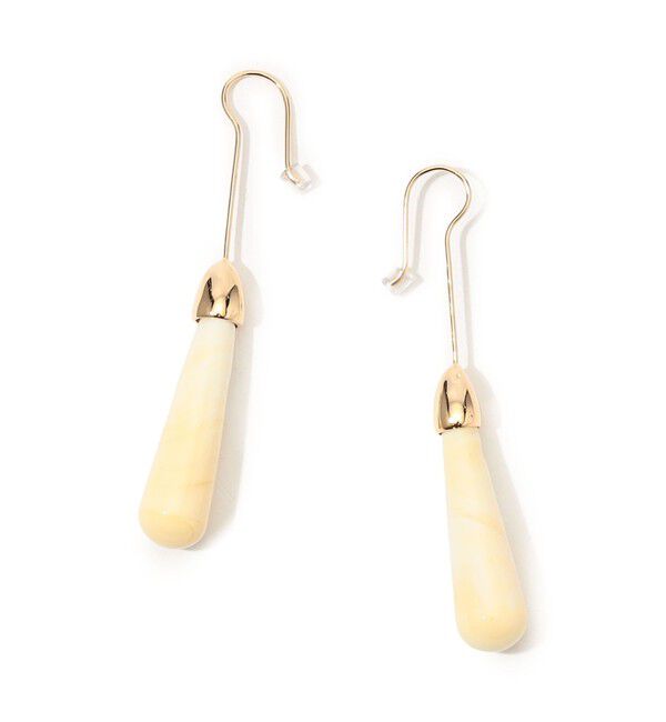 TOMORROWLAND GOODS「helena rohner glass ピアス」|ピアス|41 ライトベージュ