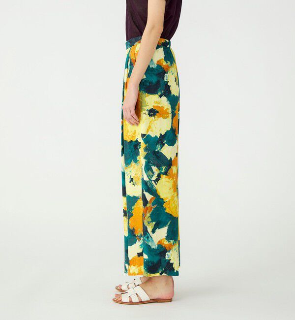 Ballsey「スカンブルフラワープリント タックワイドパンツ」|その他|