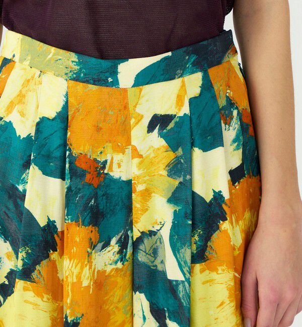 Ballsey「スカンブルフラワープリント タックワイドパンツ」|その他|