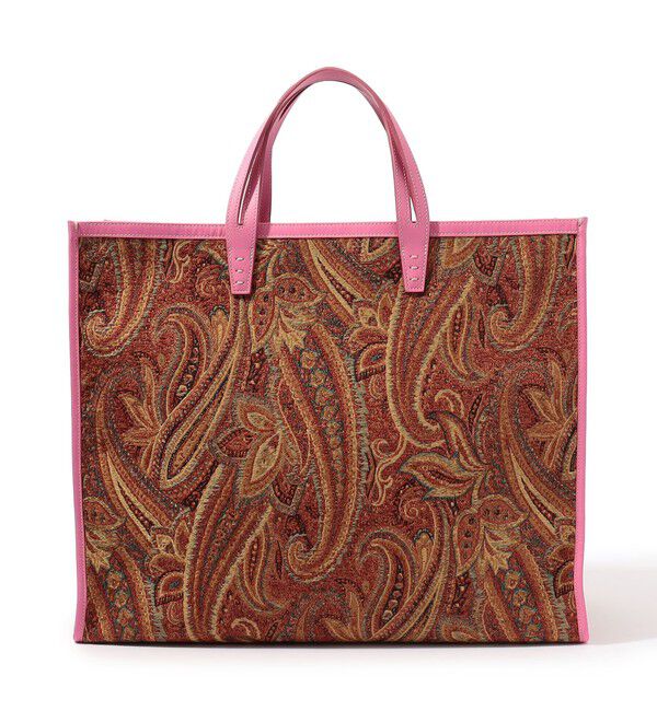 TOMORROWLAND GOODS「A VACATION TANK ORANGE PAISLEY トートバッグ」|トートバッグ|28 オレンジブラウン