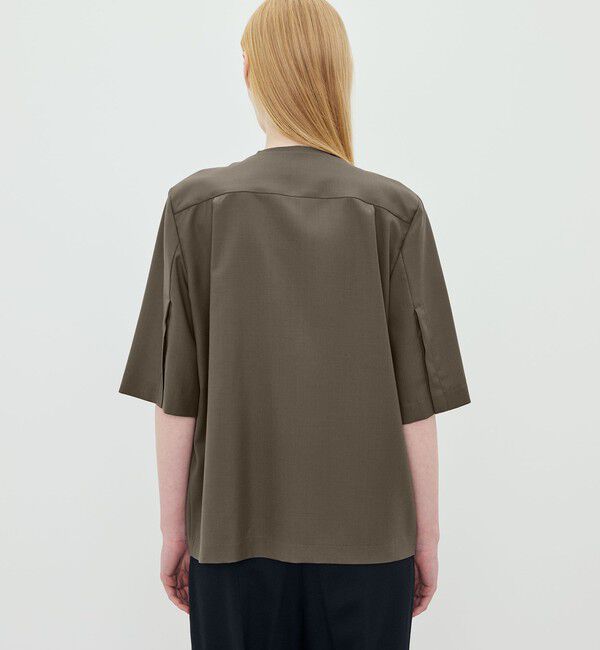 Edition「Super120'sウォッシャブルウール ハーフスリーブシャツ」|シャツ・ブラウス|