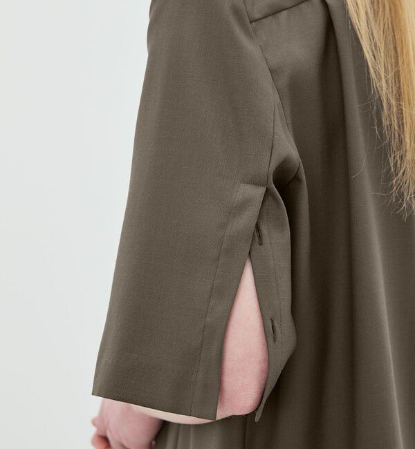 Edition「Super120'sウォッシャブルウール ハーフスリーブシャツ」|シャツ・ブラウス|