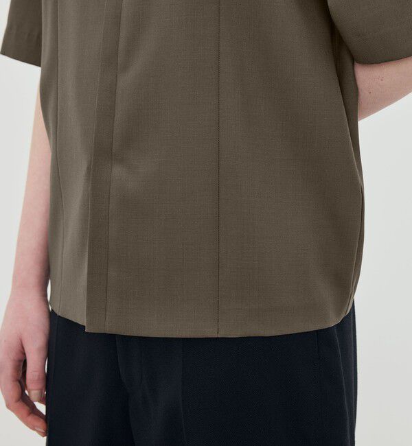 Edition「Super120'sウォッシャブルウール ハーフスリーブシャツ」|シャツ・ブラウス|