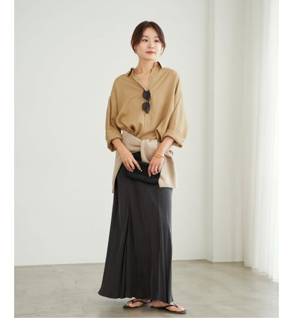 Plage「《追加》Washable Fibril ロングスカート」|スカート|