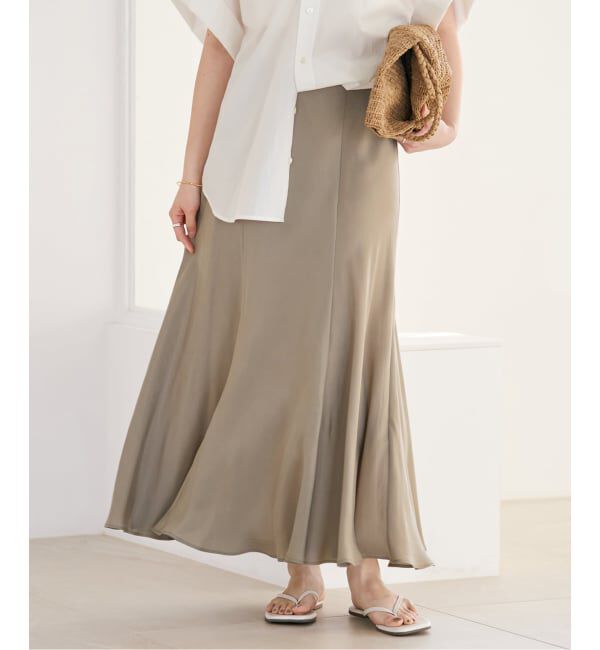 Plage「《追加》Washable Fibril ロングスカート」|スカート|