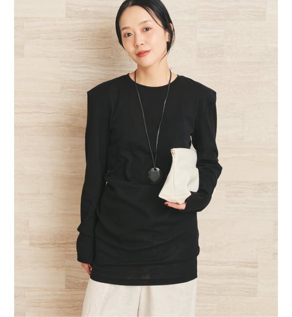 Plage「《追加予約》SQUARE SHOULDER Tシャツ 2」|Tシャツ・カットソー|