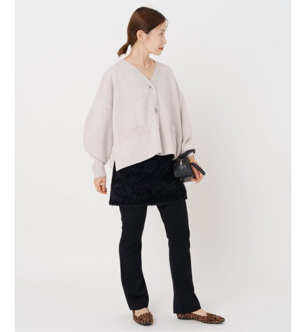 IENA「スーパーファインスムース ショートカーディガン」|カーディガン|