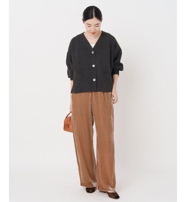 IENA「スーパーファインスムース ショートカーディガン」|カーディガン|