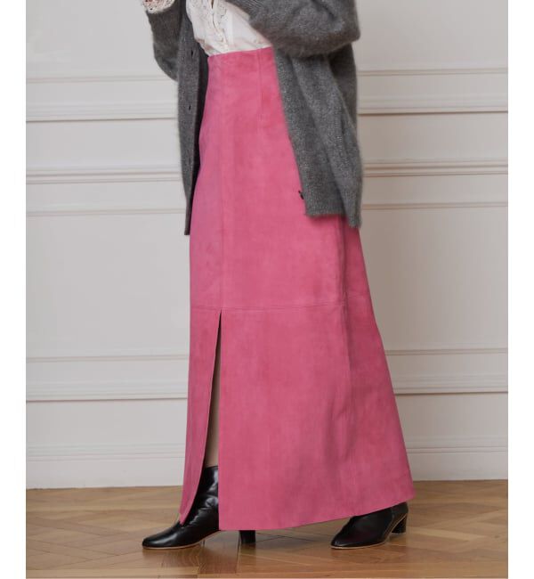 IENA LA BOUCLE「IENA LA BOUCLE ゴートスエードタイトスカート」|スカート|