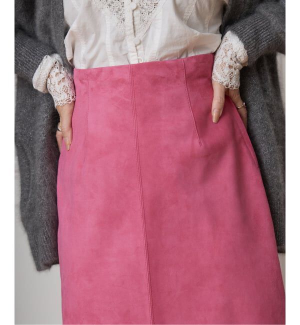 IENA LA BOUCLE「IENA LA BOUCLE ゴートスエードタイトスカート」|スカート|