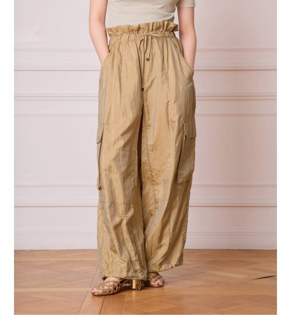 IENA LA BOUCLE「IENA LA BOUCLE ナイロンシルクライトタフタカーゴパンツ」|カーゴ|