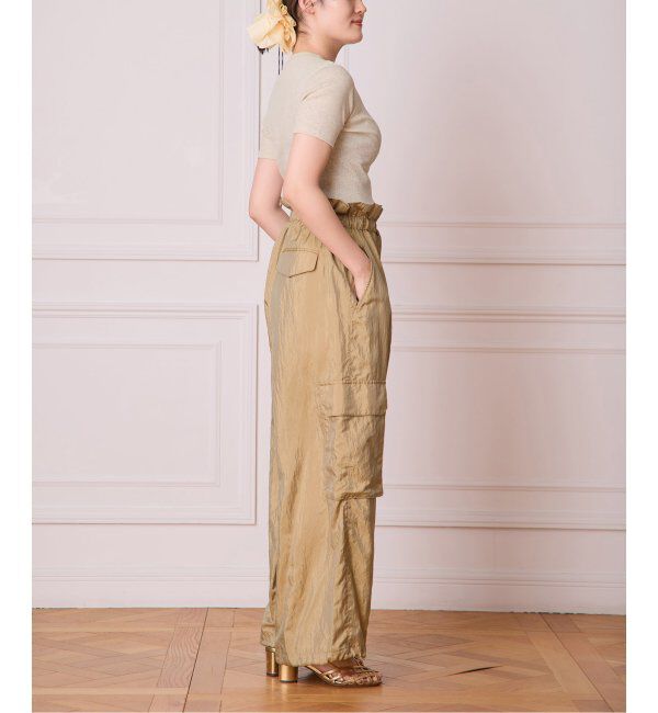 IENA LA BOUCLE「IENA LA BOUCLE ナイロンシルクライトタフタカーゴパンツ」|カーゴ|