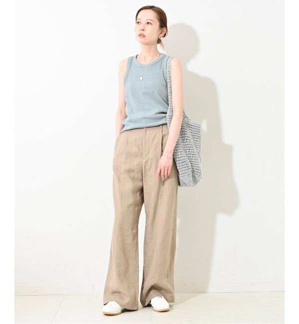 SLOBE IENA「《追加》コットンテレコアメスリ」|タンクトップ|