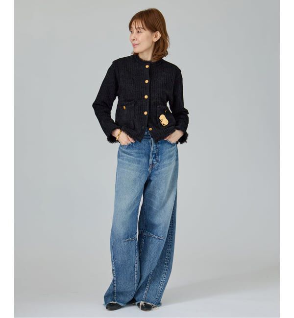 VERMEIL par iena「TWEED KNITジャケット カーディガン」|カーディガン|