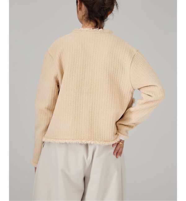 VERMEIL par iena「TWEED KNITジャケット カーディガン」|カーディガン|