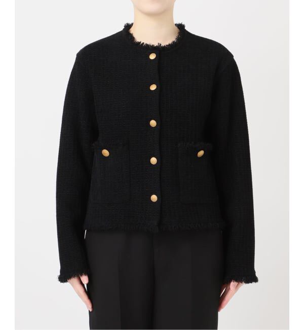 VERMEIL par iena「TWEED KNITジャケット カーディガン」|カーディガン|