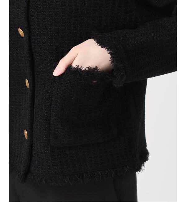VERMEIL par iena「TWEED KNITジャケット カーディガン」|カーディガン|