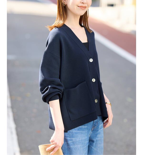 SLOBE IENA「《WEB・一部店舗限定/追加》スムースニットカーディガン」|カーディガン|