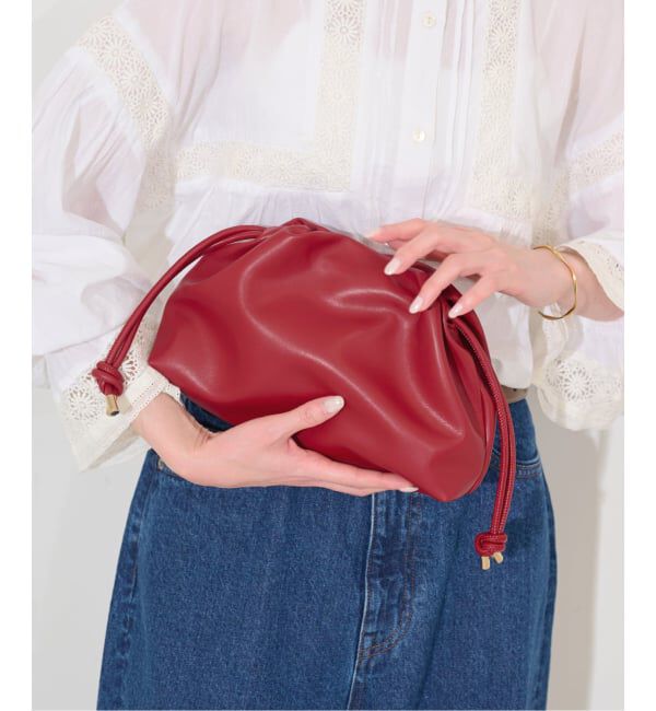 SLOBE IENA「《追加2》SLOBE 3WAY スムース巾着バッグ」|その他|