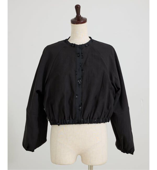 IENA「フラワージャガードボリュームブラウス」|シャツ・ブラウス|