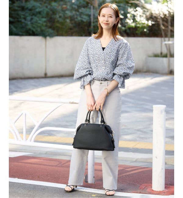 SLOBE IENA「Vネックフレアスリーブブラウス」|シャツ・ブラウス|