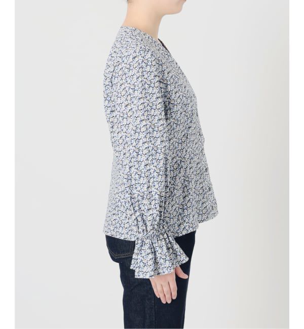 SLOBE IENA「Vネックフレアスリーブブラウス」|シャツ・ブラウス|