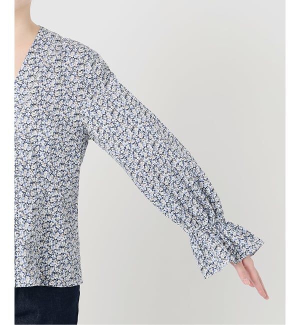 SLOBE IENA「Vネックフレアスリーブブラウス」|シャツ・ブラウス|