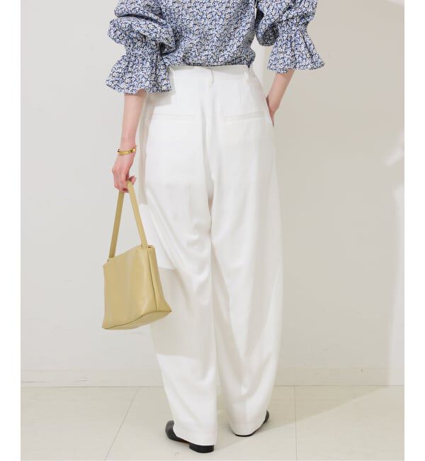 SLOBE IENA「《3サイズ展開》ワンタックバレルスラックス」|スラックス|