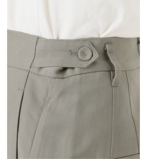 SLOBE IENA「《3サイズ展開》ワンタックバレルスラックス」|スラックス|