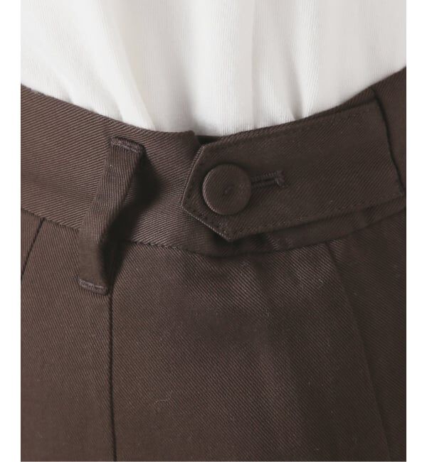 SLOBE IENA「《3サイズ展開》ワンタックバレルスラックス」|スラックス|