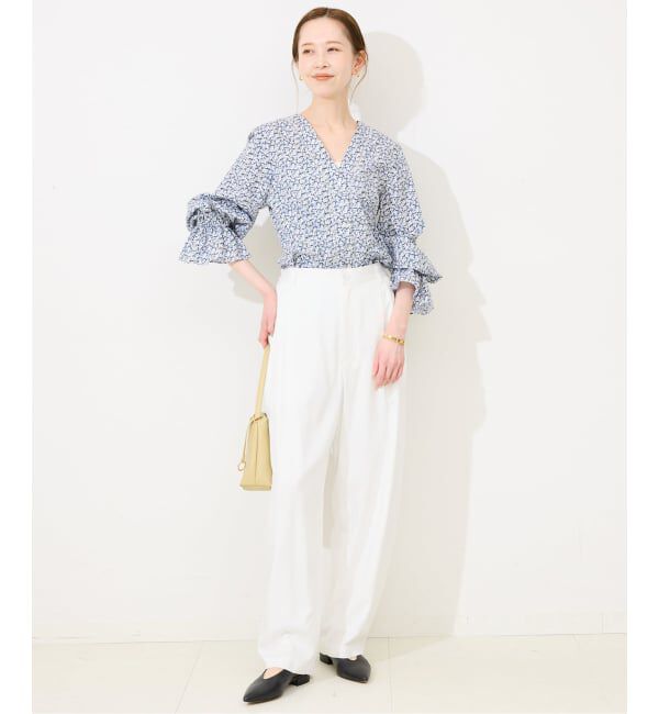 SLOBE IENA「《3サイズ展開》ワンタックバレルスラックス」|スラックス|