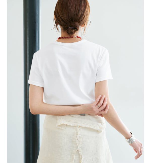 IENA「《追加2》ATON/エイトン 別注 SUVIN FRAISE ショートスリーブ Tシャツ」|Tシャツ・カットソー|