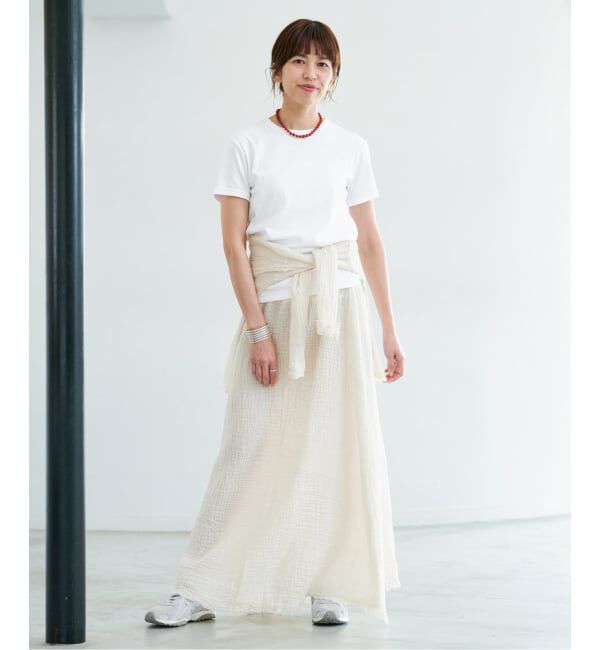 IENA「《追加2》ATON/エイトン 別注 SUVIN FRAISE ショートスリーブ Tシャツ」|Tシャツ・カットソー|