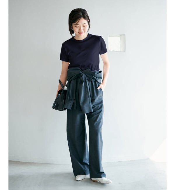 IENA「《追加2》ATON/エイトン 別注 SUVIN FRAISE ショートスリーブ Tシャツ」|Tシャツ・カットソー|