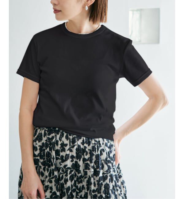 IENA「《追加2》ATON/エイトン 別注 SUVIN FRAISE ショートスリーブ Tシャツ」|Tシャツ・カットソー|